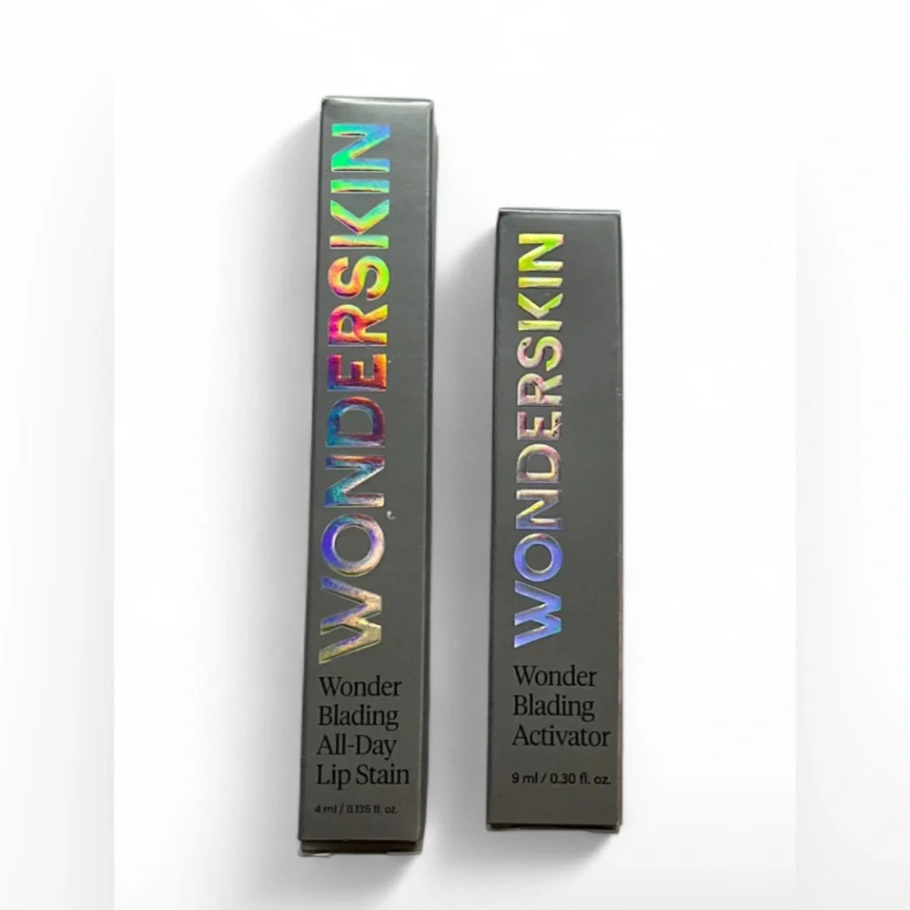 Wonderskin All-Day Lip Stain and Wonder Activator Set Shade (Adore) New in Box
